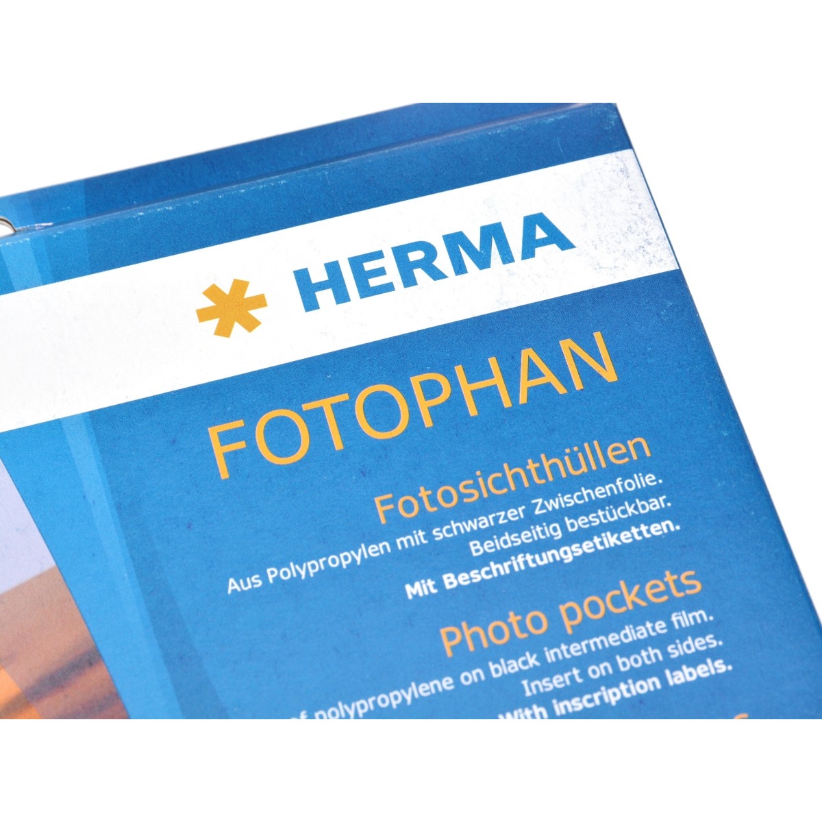 Herma Koszulki na zdjęcia 10x15cm 10szt (2 odbitki w poziomie, czarne) 7786