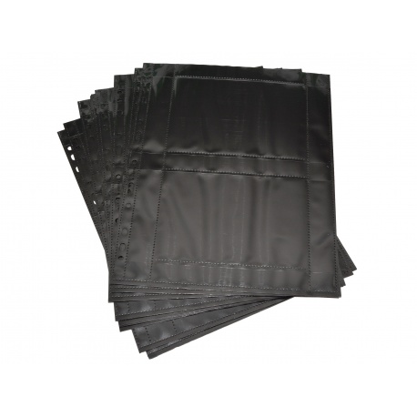 Herma Koszulki na zdjęcia 10x15cm 10szt (2 odbitki w poziomie, czarne) 7786