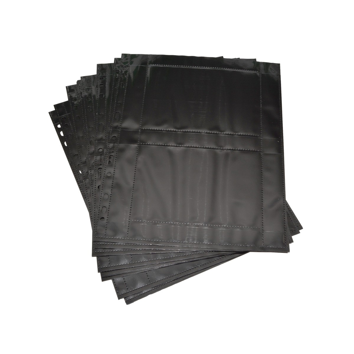 Herma Koszulki na zdjęcia 10x15cm 10szt (2 odbitki w poziomie, czarne) 7786