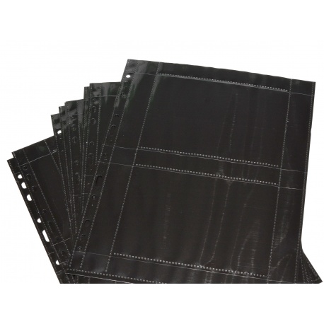 Herma Koszulki na zdjęcia 10x15cm 10szt (2 odbitki w poziomie, czarne) 7786