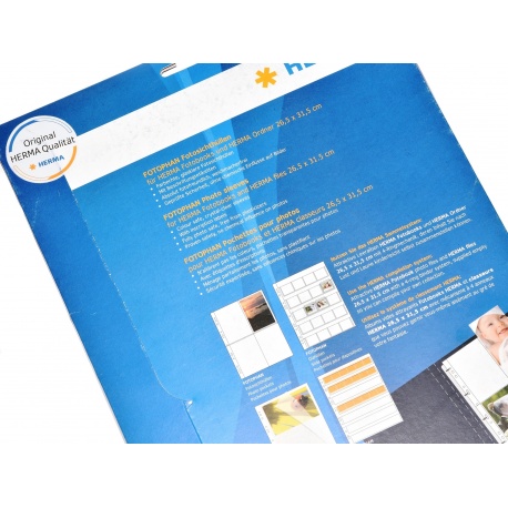 Herma Koszulki na zdjęcia 10x15cm 10szt (2 odbitki w poziomie, białe) 7586