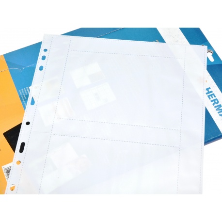 Herma Koszulki na zdjęcia 10x15cm 10szt (2 odbitki w poziomie, białe) 7586