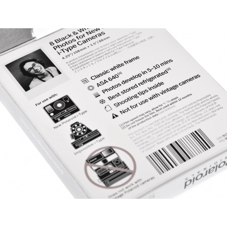 Polaroid B&W Film I-Type zdjęcia I-1 Onestep 2 - wkład 8 zdjęć