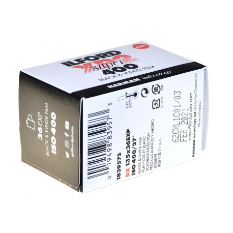 Ilford XP2 400/36 Harman klisza monochromatyczna do procesu C-41