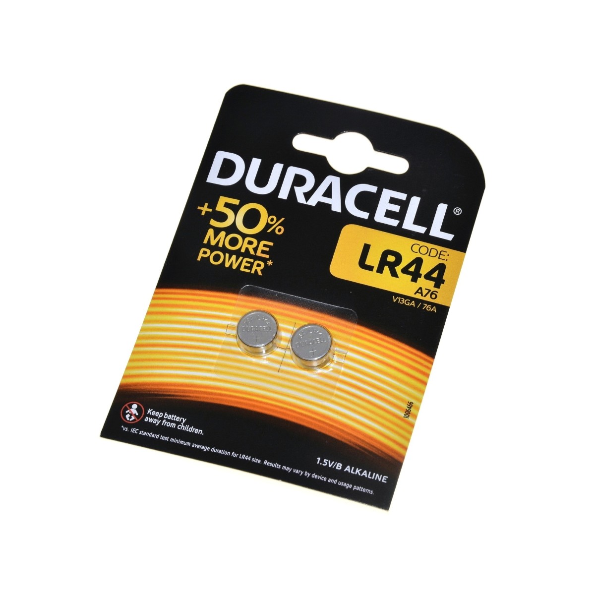 Duracell Bateria LR44 1,5V 2 szt. - alkaliczna - do aparatów