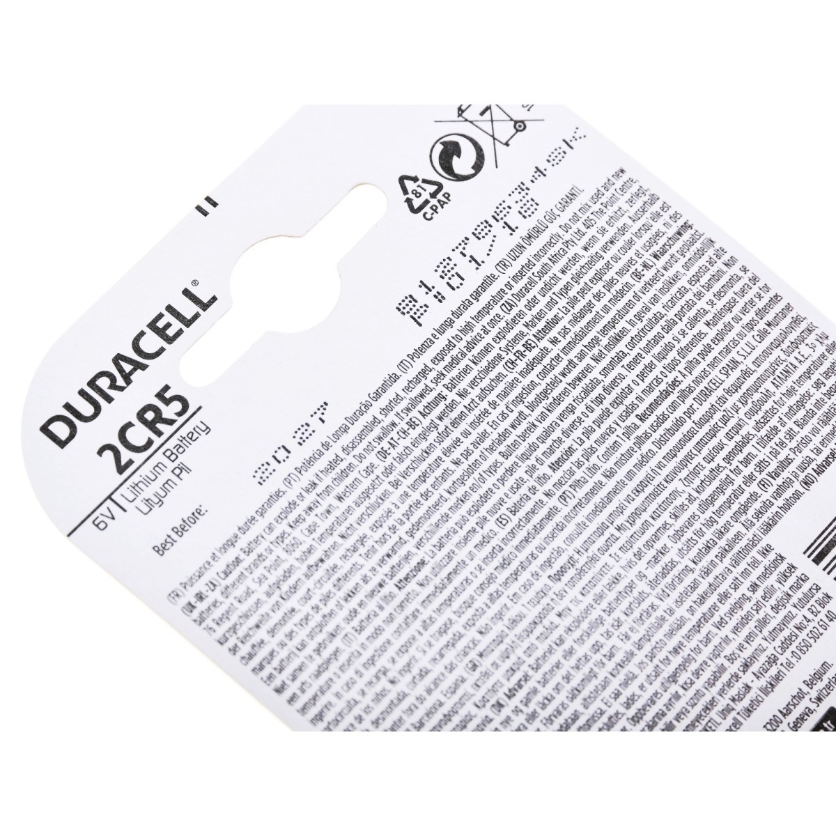 Duracell Bateria Ultra DL 2CR5 6V do aparatów tradycyjnych