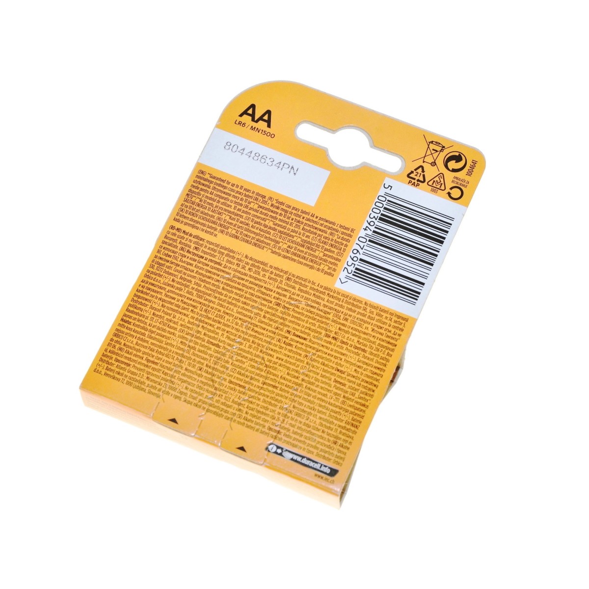 Duracell Bateria Ultra R6 1,5V 4 sztuki typ AA, LR6