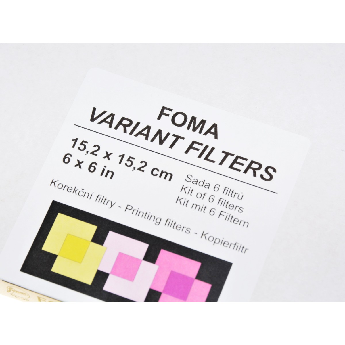 Foma Variant filtry wielogradacyjne - 6 sztuk 15,2x15,2 cm.