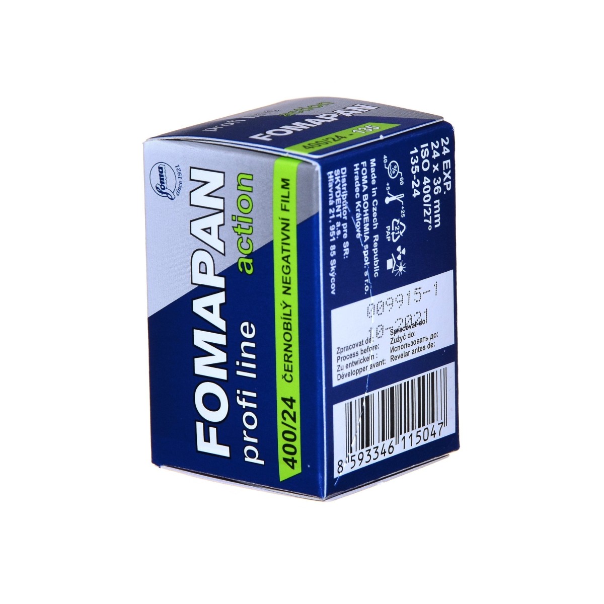 Foma Fomapan 400/24 Action film czarno-biały B&W do koreksu