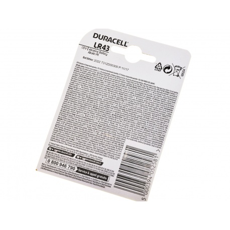 Duracell Bateria Ultra DL LR43 - 2 szt. do aparatów napięcie 1,5V