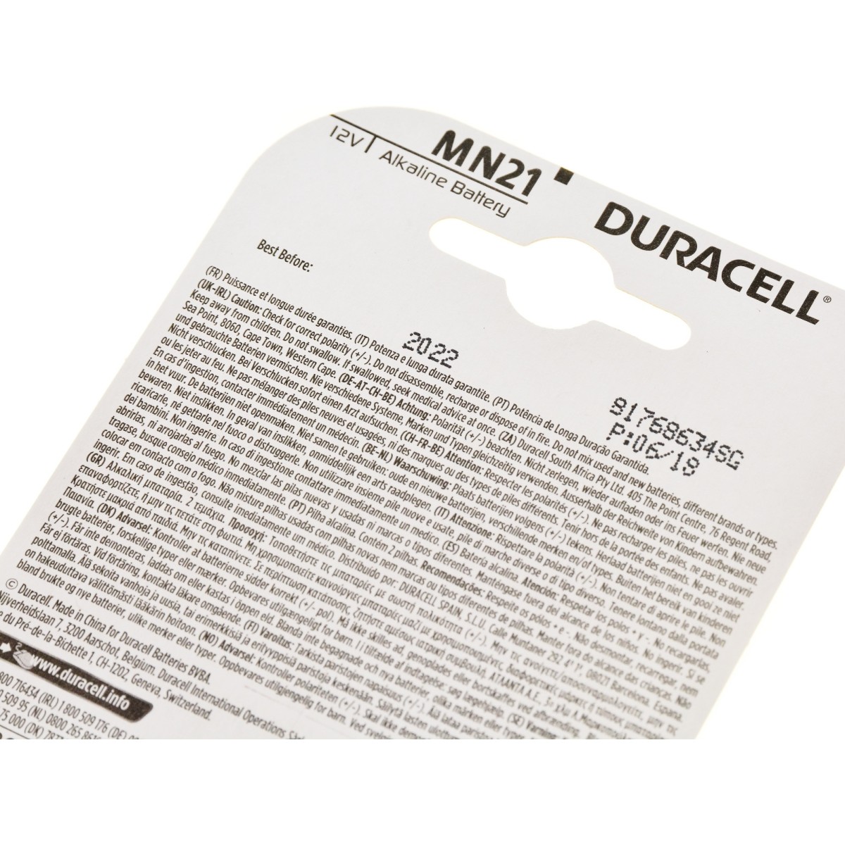 Duracell Bateria MN21 12V alkaliczna - 2 sztuki