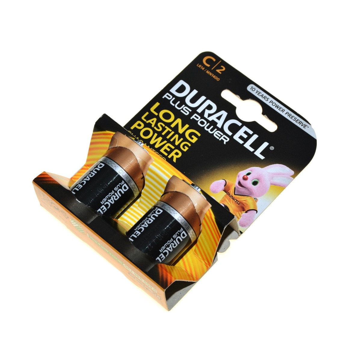 Duracell Bateria LR14 R14 alkaliczna o napięciu 1,5V - 2 szt.