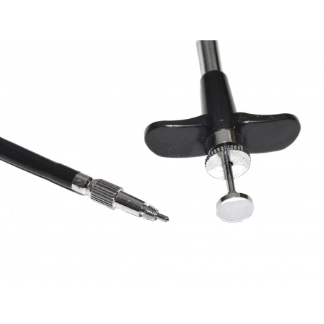 Wężyk spustowy tradycyjny do aparatu - 100cm. blokada talerzyk