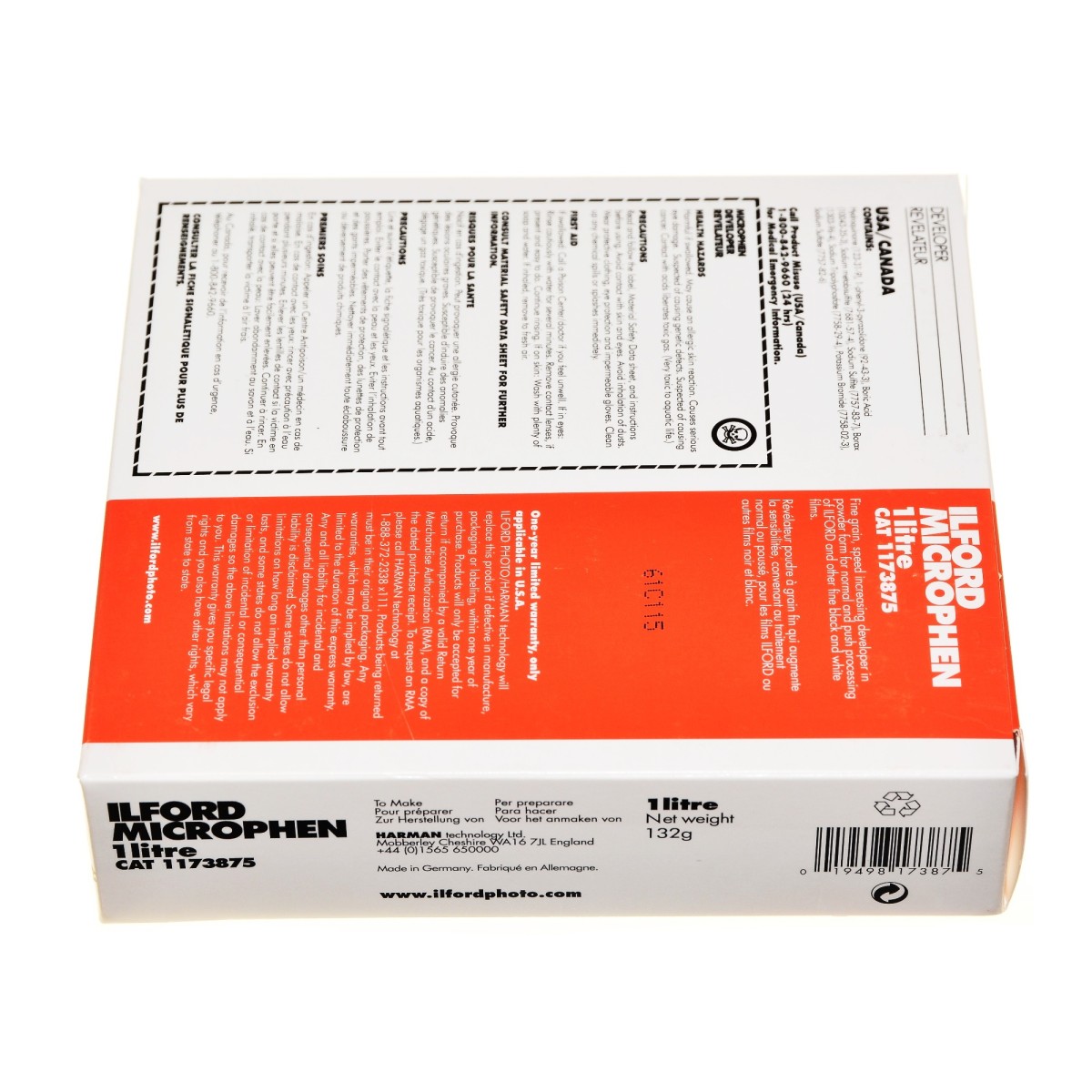 Ilford Microphen na 1 litr do wywoływania filmów czarno białych