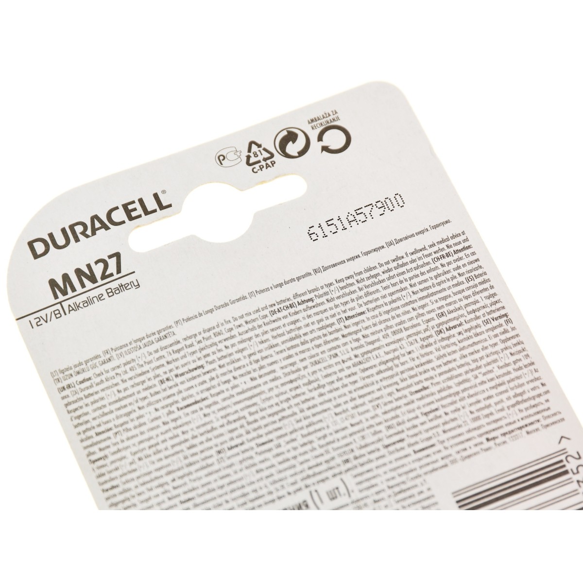 Duracell Bateria MN27 A27 12V alkaliczna - 1 sztuka