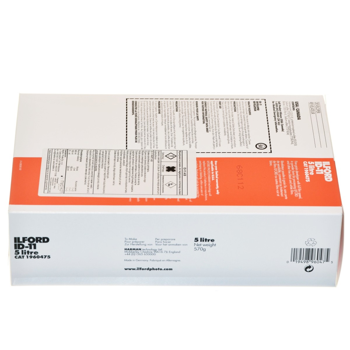 Ilford ID11 na 5 litrów drobnoziarnisty do wywoływania filmów
