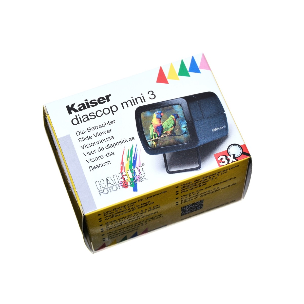 Kaiser Przeglądarka Diascop mini 3, powiększenie 3x do dia - 2010