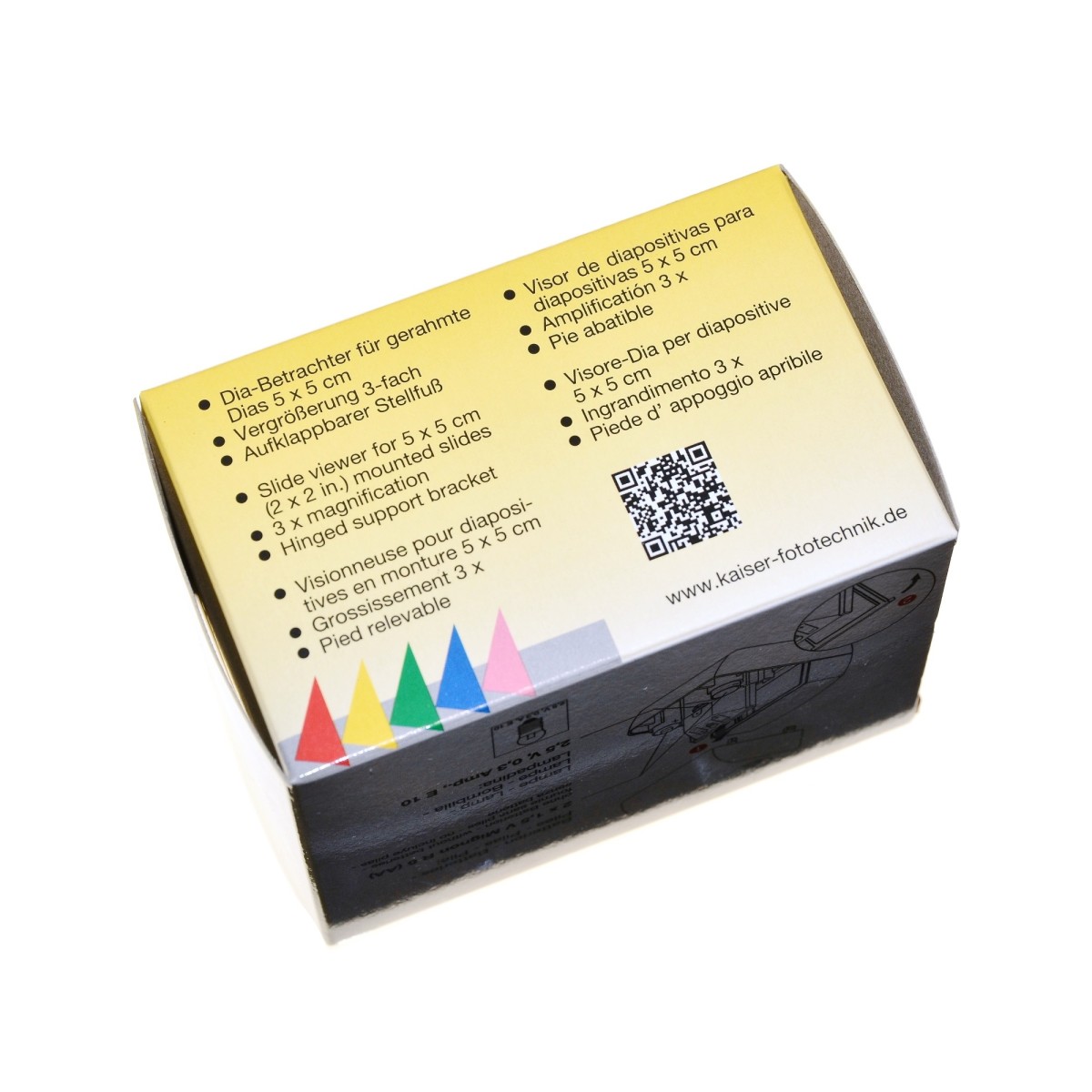 Kaiser Przeglądarka Diascop mini 3, powiększenie 3x do dia - 2010