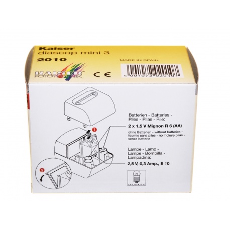 Kaiser Przeglądarka Diascop mini 3, powiększenie 3x do dia - 2010