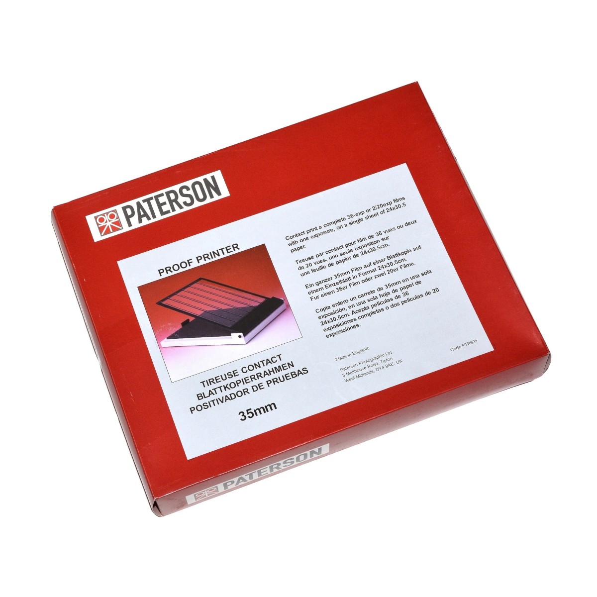 Paterson Maskownica do stykówek 24x30cm film 35mm