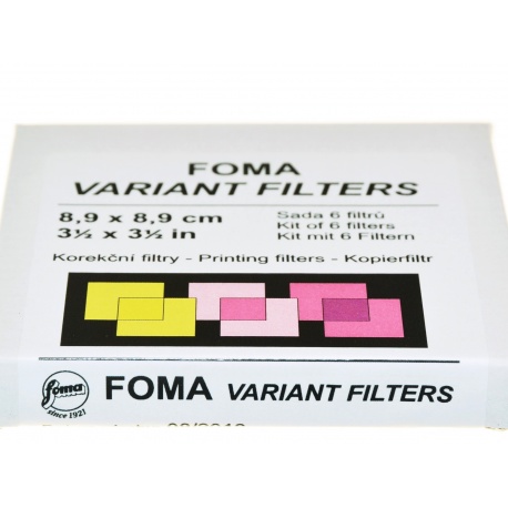 Foma Filtry Polygrade Variant - 6 sztuk 8,9x8,9 cm. do papierów wielogradacyjnych
