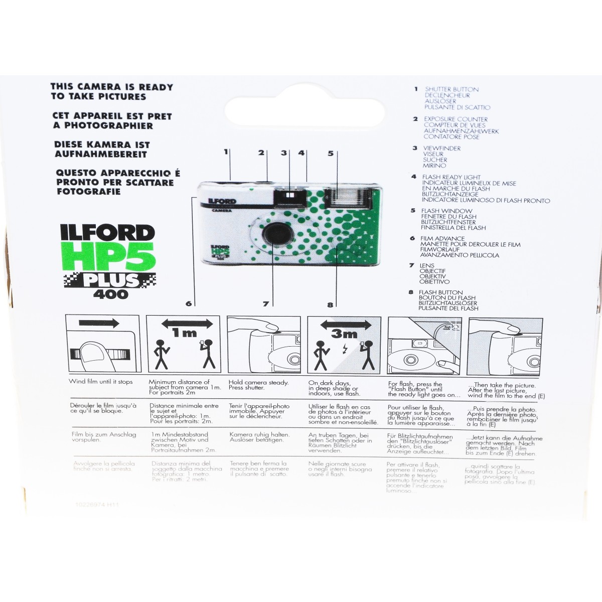 Ilford Aparat jednorazowy z filmem HP5 400/27 czarno biały