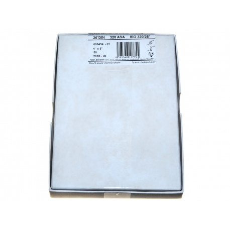 Foma Retropan 320 4x5" 10,2x12,7cm/50 błona retro do aktów