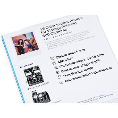 Polaroid Color 600 Film Set - wkład, ładunek na 2x8 zdjęć