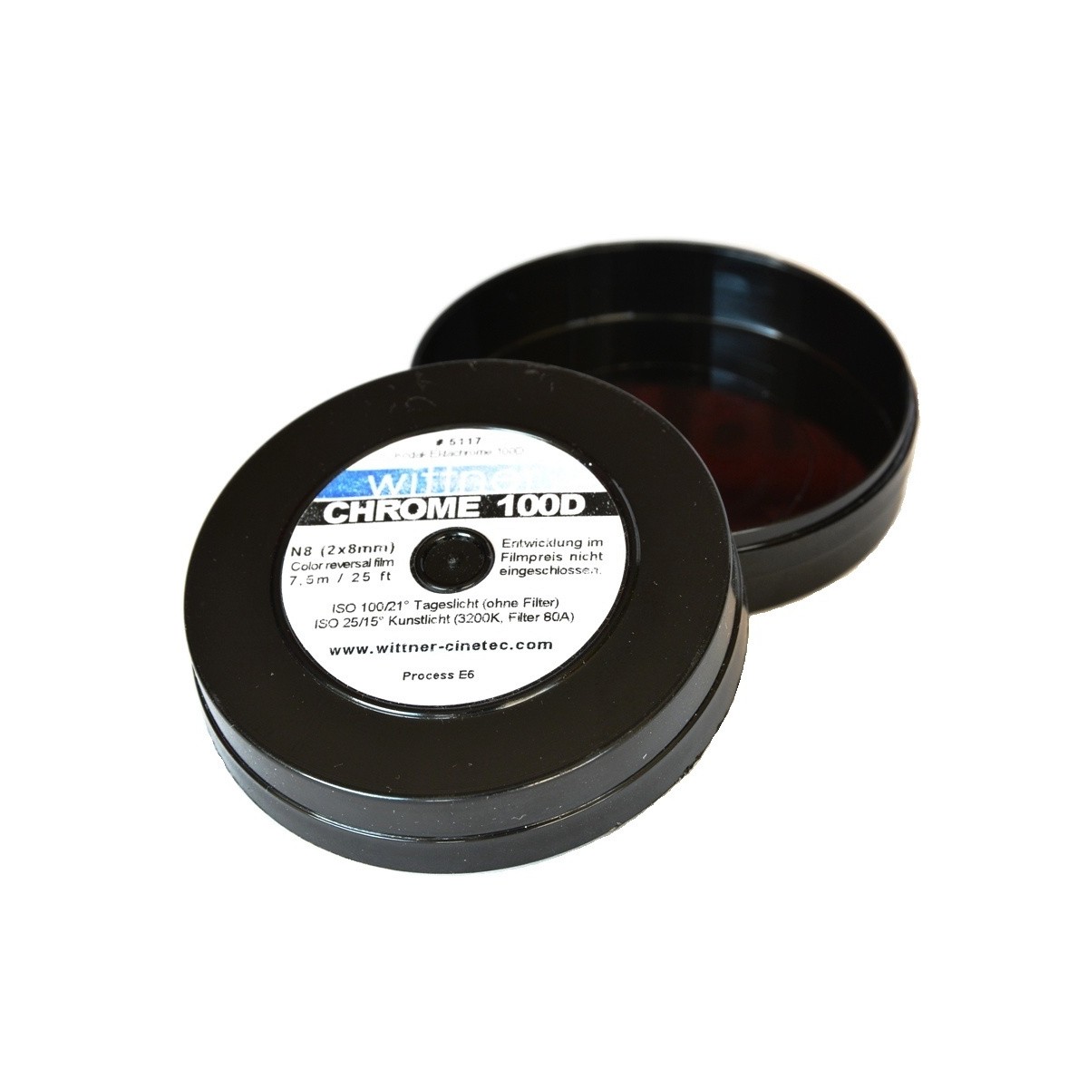 Wywołanie 1 filmu barwnego diapozytywu 2x8 z kamery proces E6