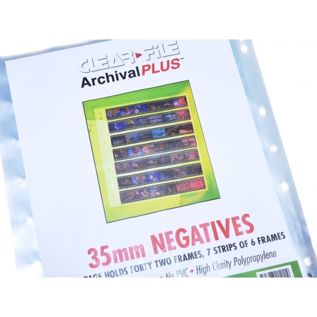 Clearfile Koszulka PP 135 przezroczysta na klisze 35mm do segregatora - 10szt