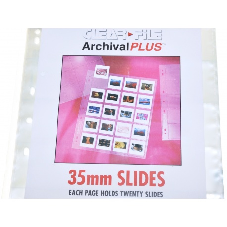 Clearfile Koszulka PP przezroczysta na slajd 24x36 ramka 5x5 - 10szt