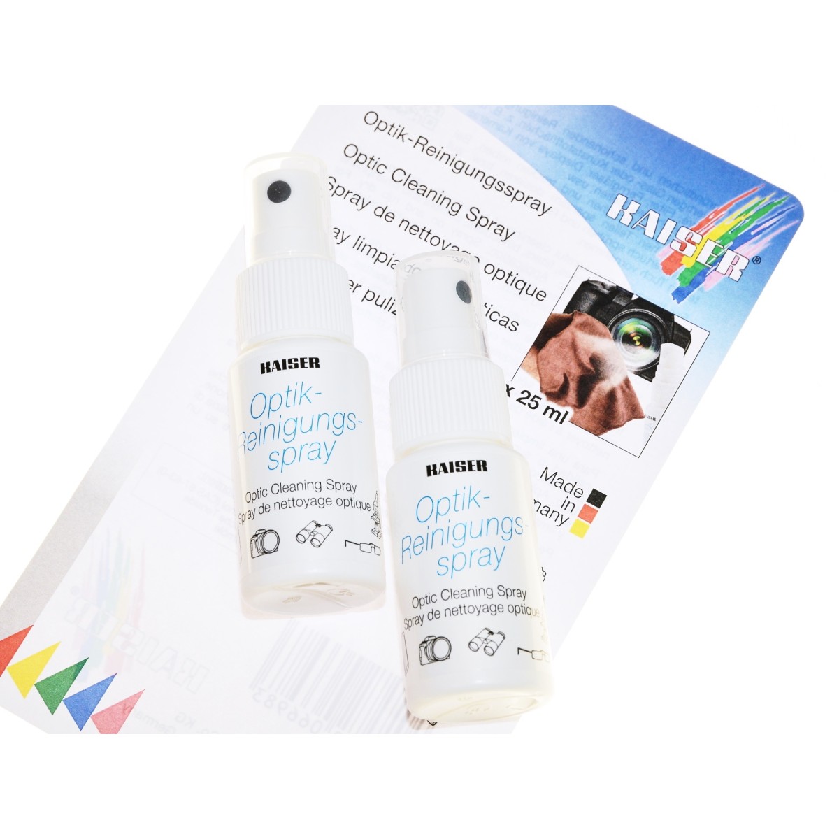 Kaiser płyn do czyszczenia optyki, obiektywu, filtra, 2x25ml. (6698)