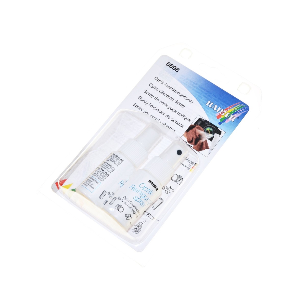 Kaiser płyn do czyszczenia optyki, obiektywu, filtra, 2x25ml. (6698)