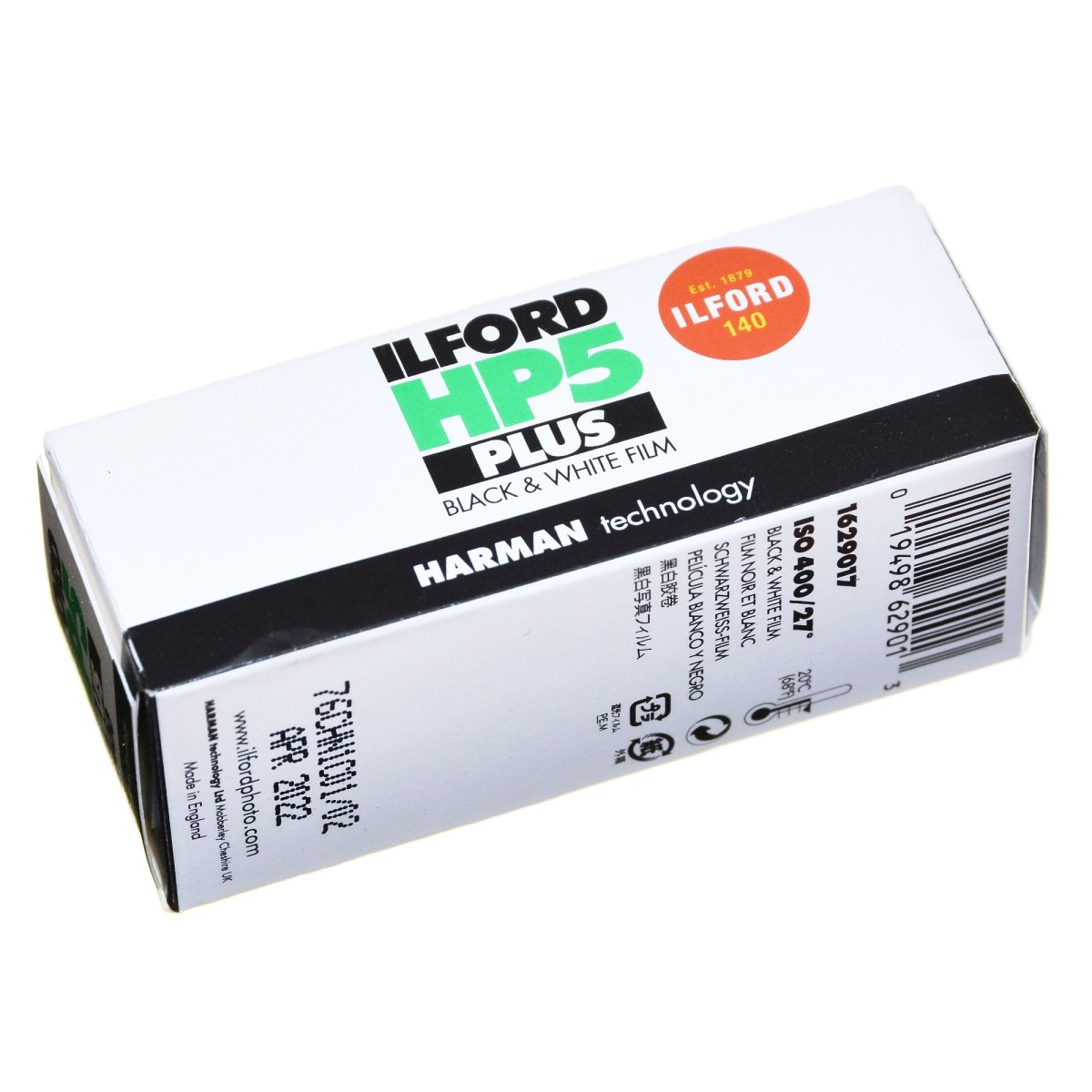 Ilford HP5 400/120 Harman średnioformatowy film B&W do aparatu