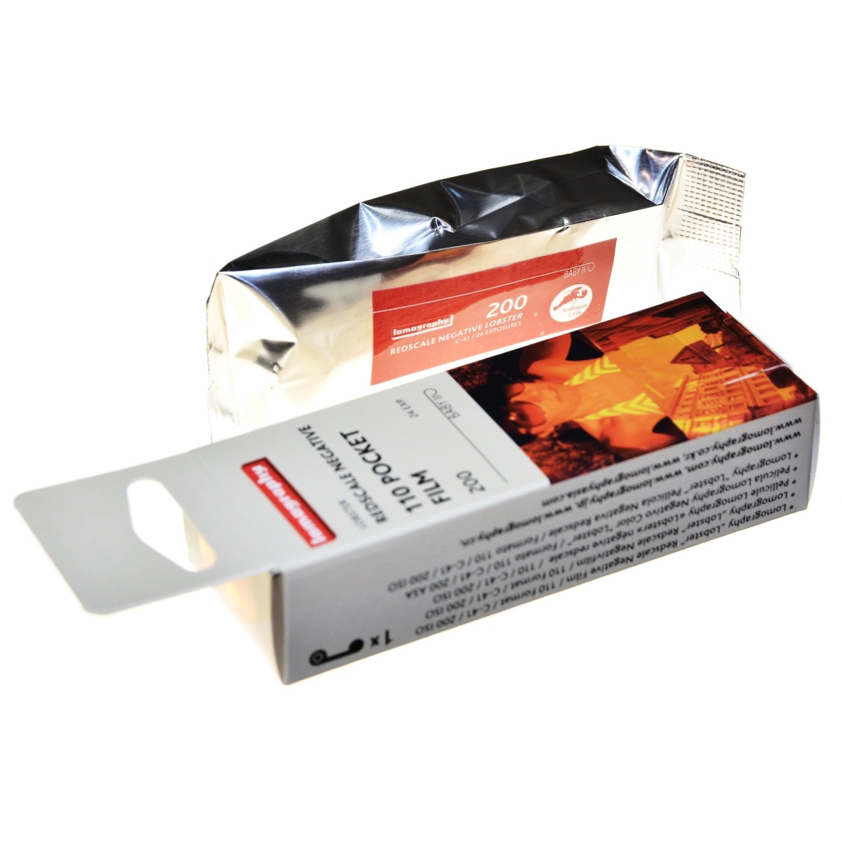 Lomography Color Lobster 110 Redscale Film 200 ASA Pocket 24 klatki