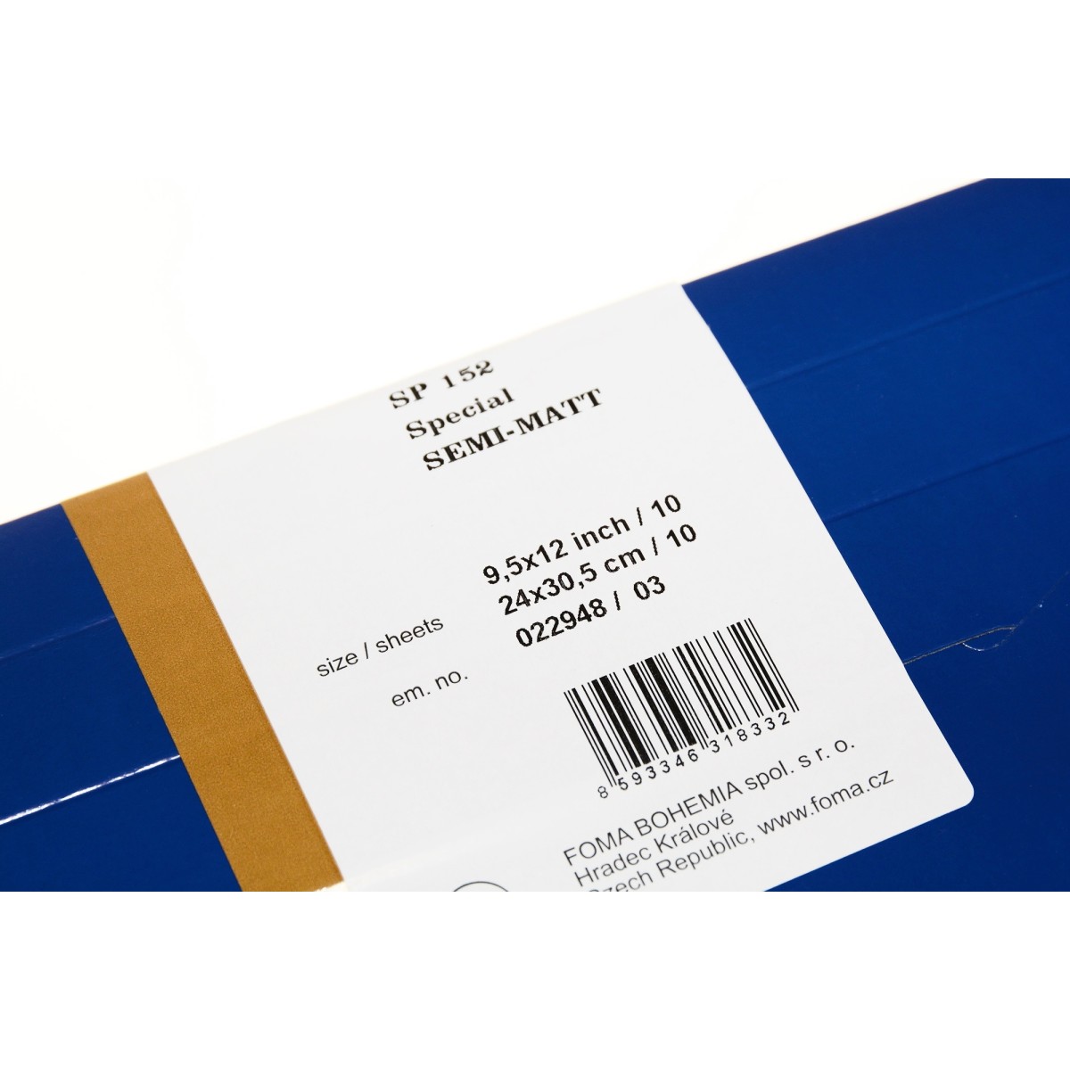 Foma Retrobrom 24x30/10 baryt półmat FB Special Sp152