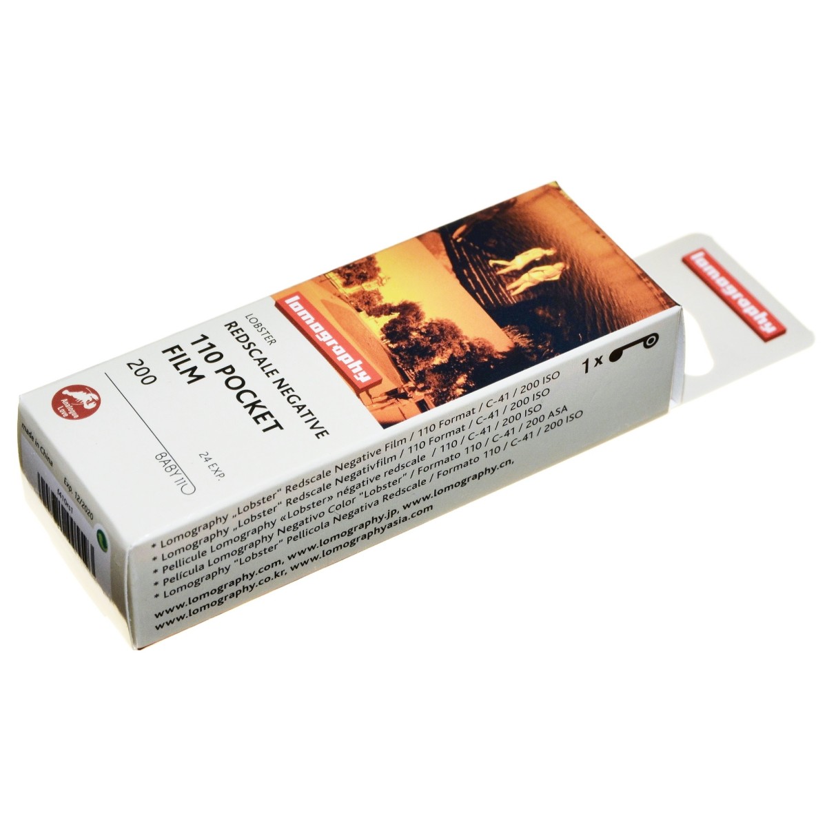 Lomography Color Lobster 110 Redscale Film 200 ASA Pocket 24 klatki