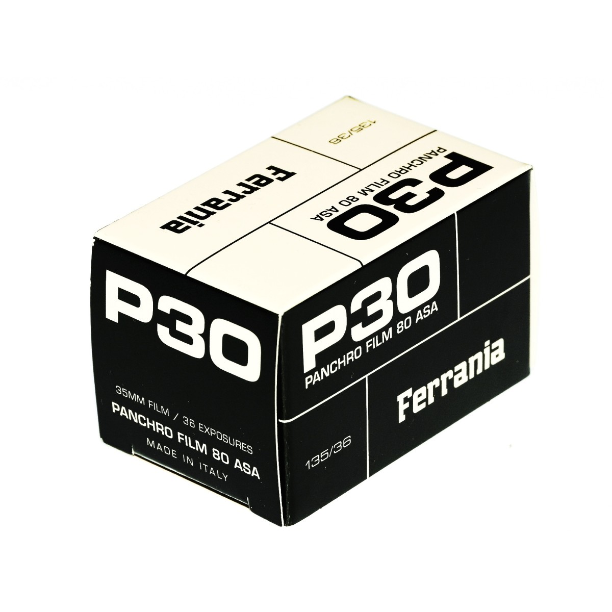 Ferrania P30 film czarno biały 35 mm. do zdjęć - 80 ASA
