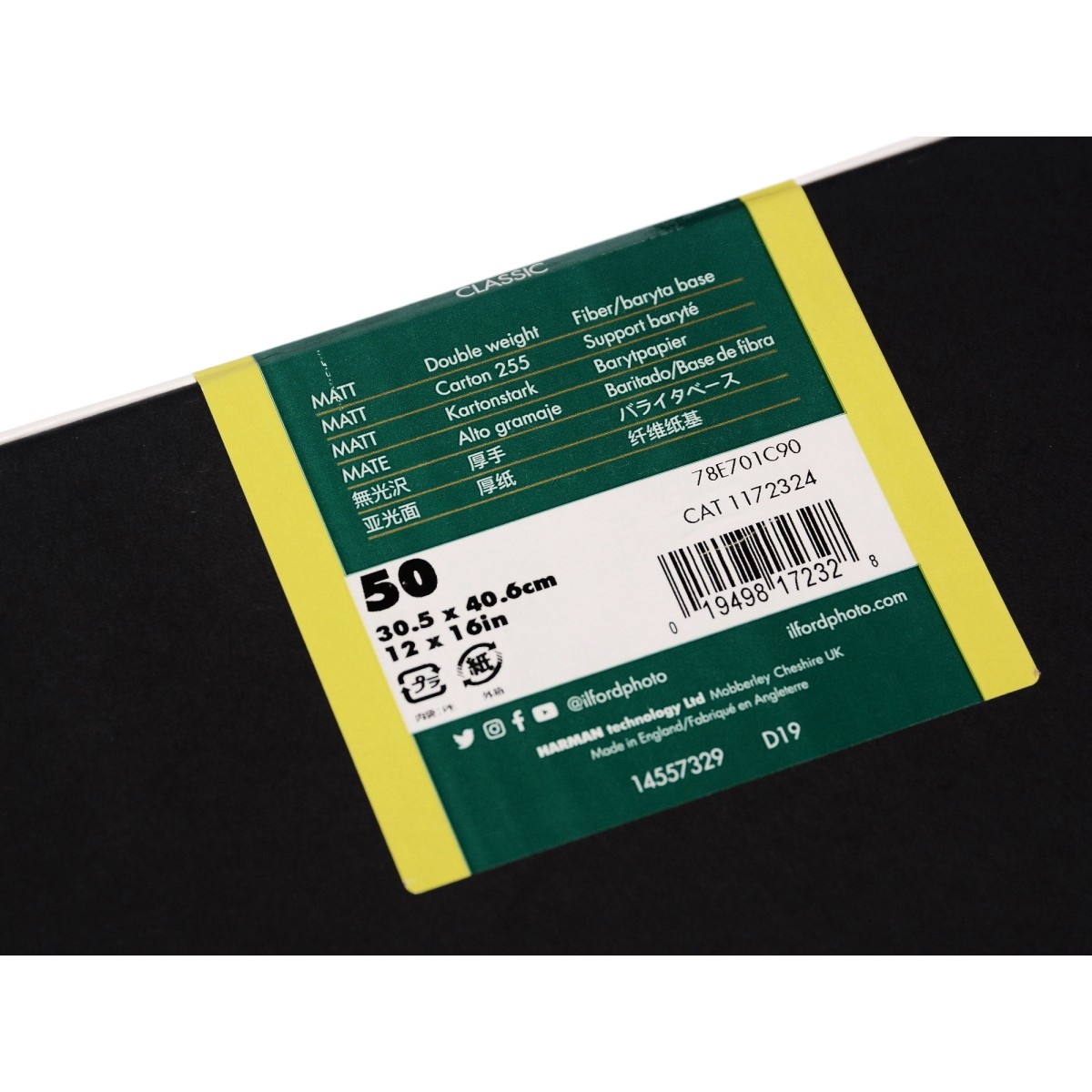 Ilford Multigrade FB Classic 30x40/50 mat papier baryt