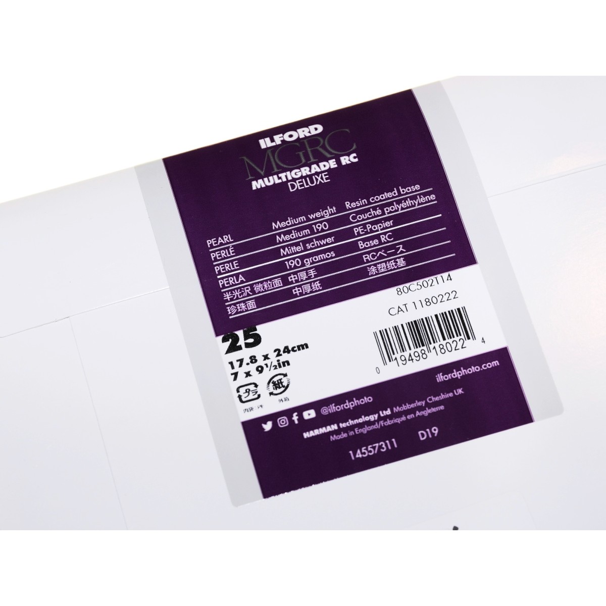 Ilford Multigrade V RC Deluxe 18x24/25 perła