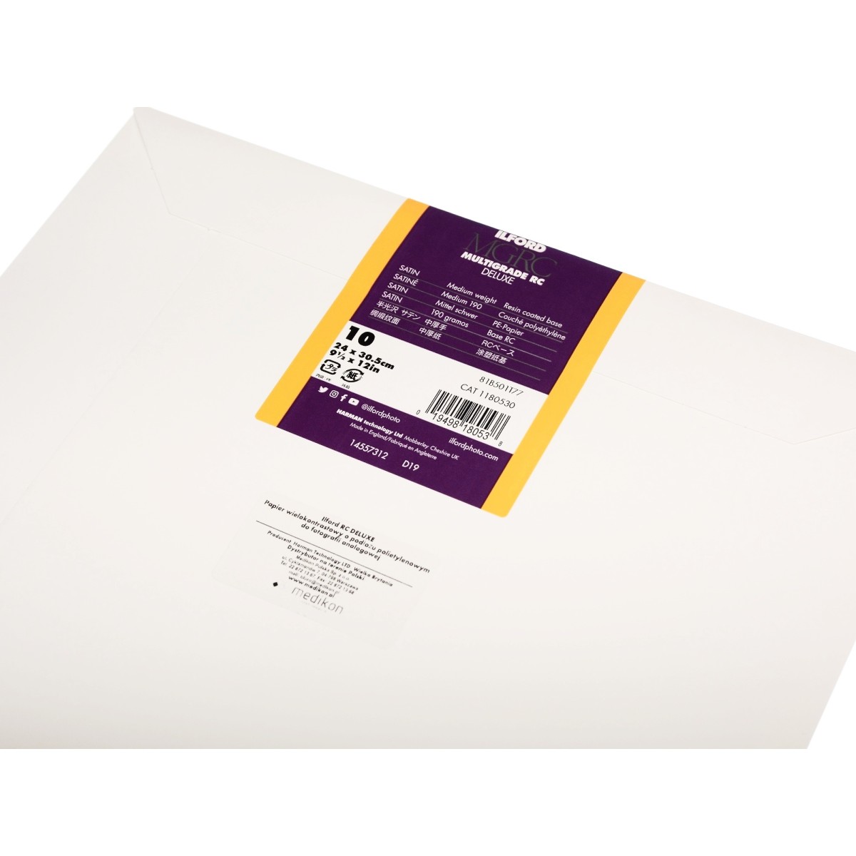 Ilford Multigrade V RC Deluxe 24x30/10 papier satynowy 25M