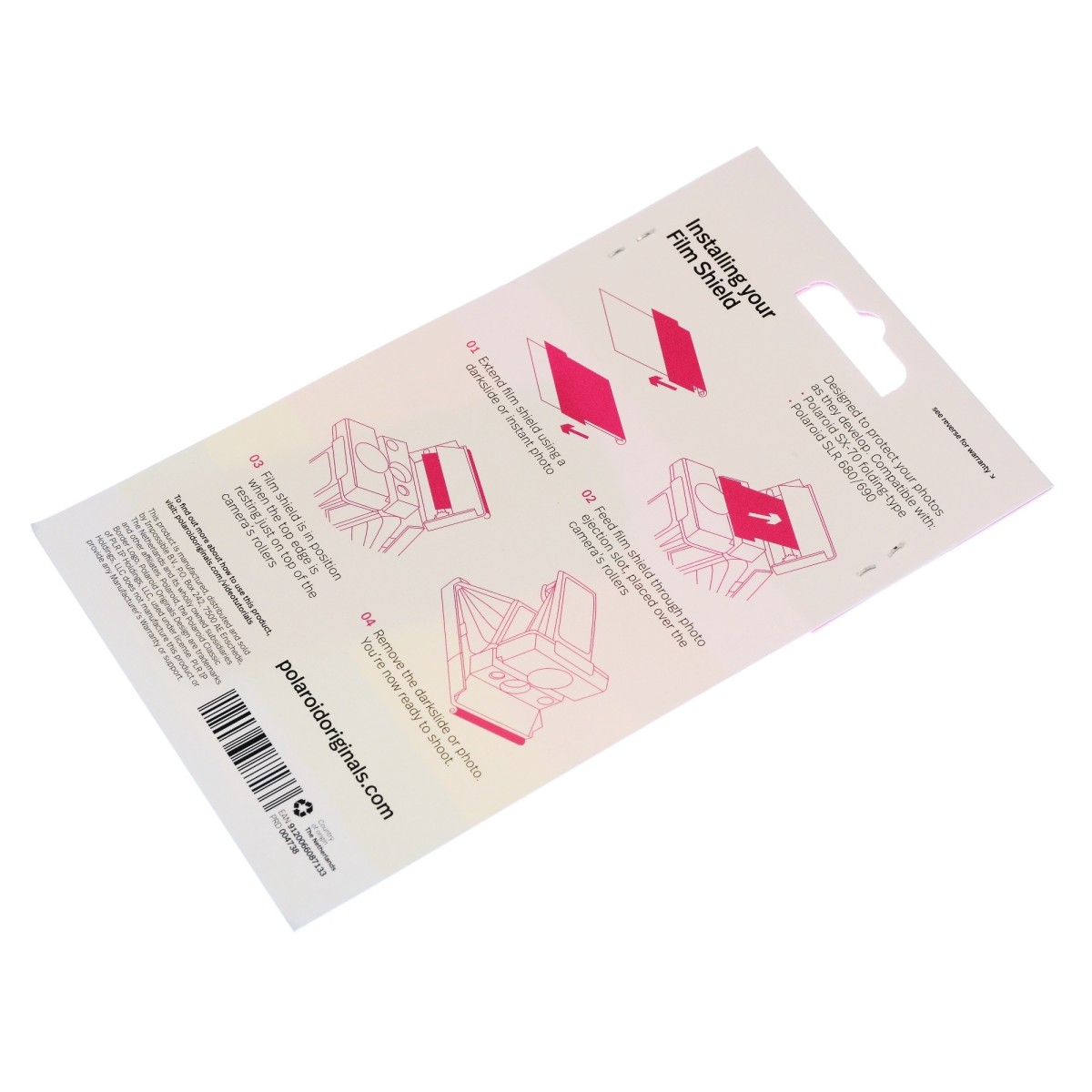 Polaroid Frog Tongue do SX-70 język żaby Film Shield Folding