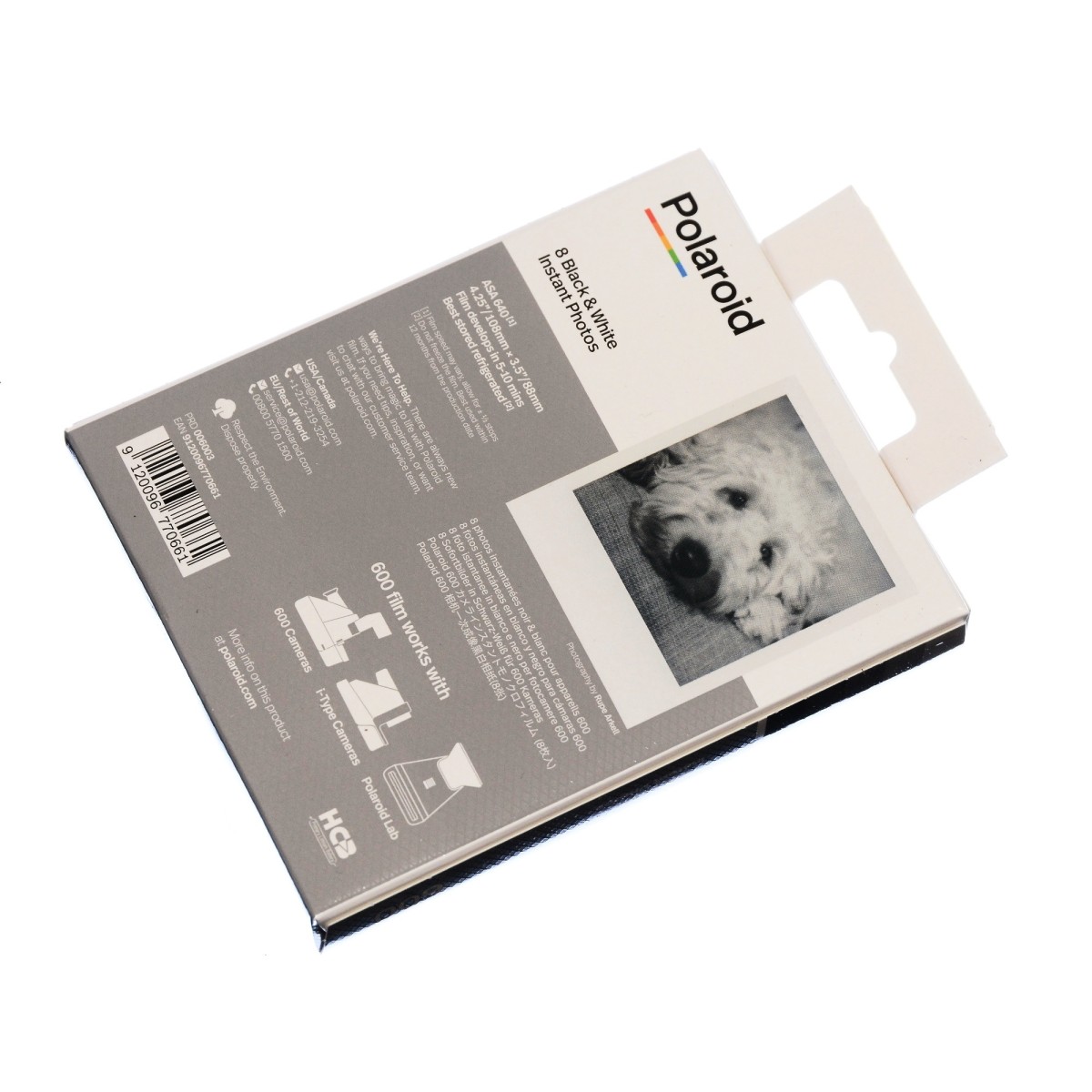 Polaroid B&W 600 Film NEW wkład 8 zdjęć czarno białych