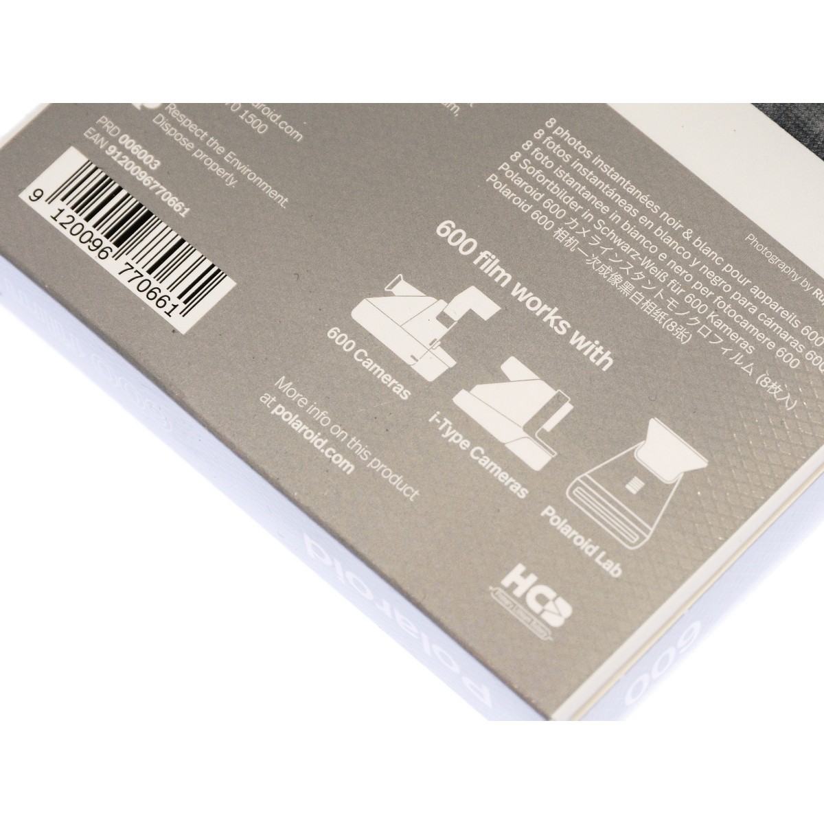 Polaroid B&W 600 Film NEW wkład 8 zdjęć czarno białych