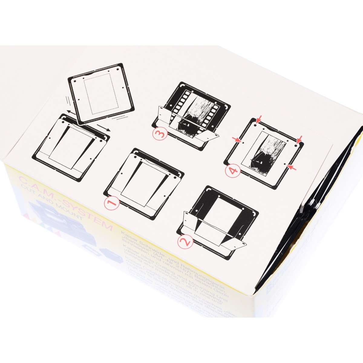Kaiser Ramki na slajdy CAM CS 5x5cm. slajd 24x36mm. 100szt (2156)