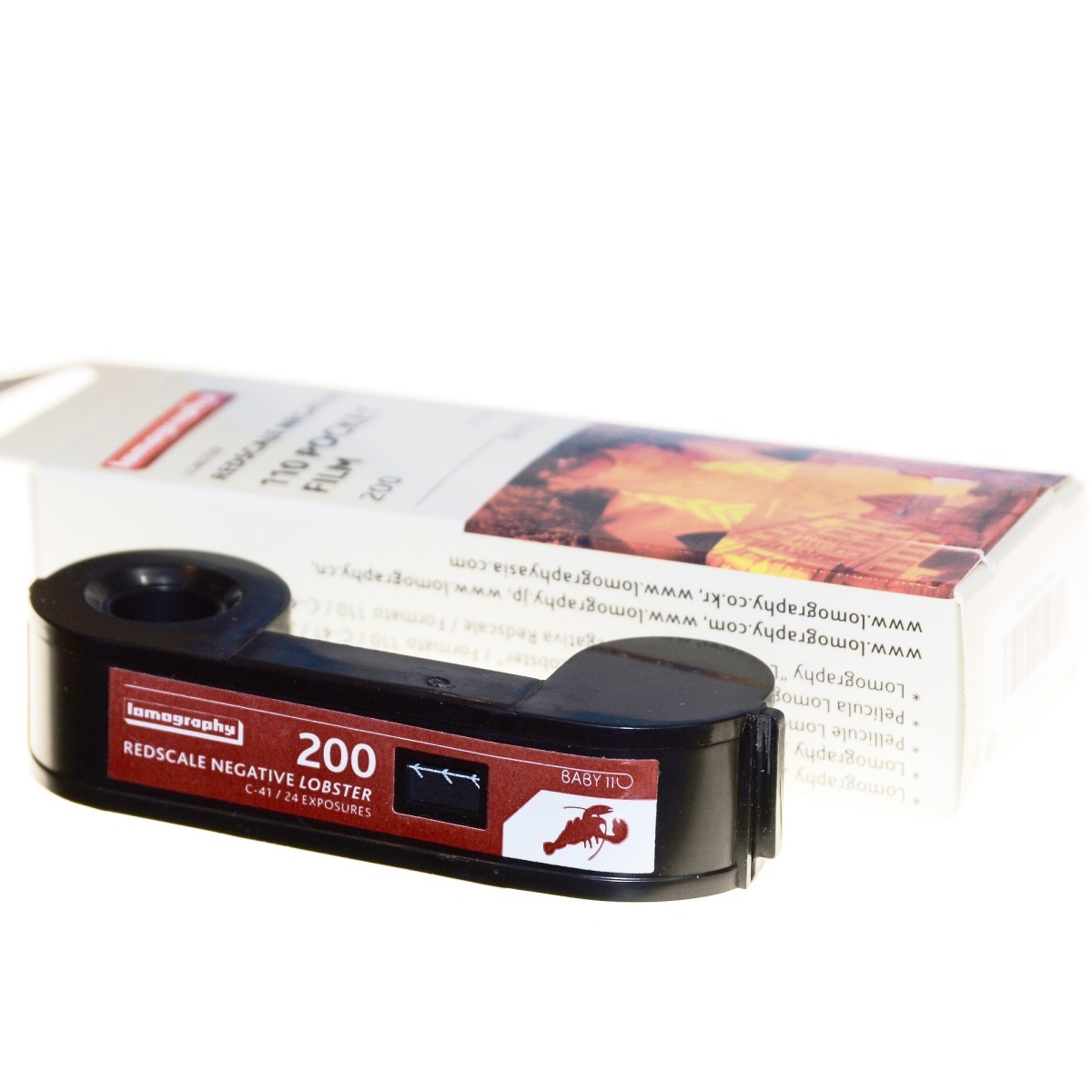 Lomography Color Lobster 110 Redscale Film 200 ASA Pocket 24 klatki