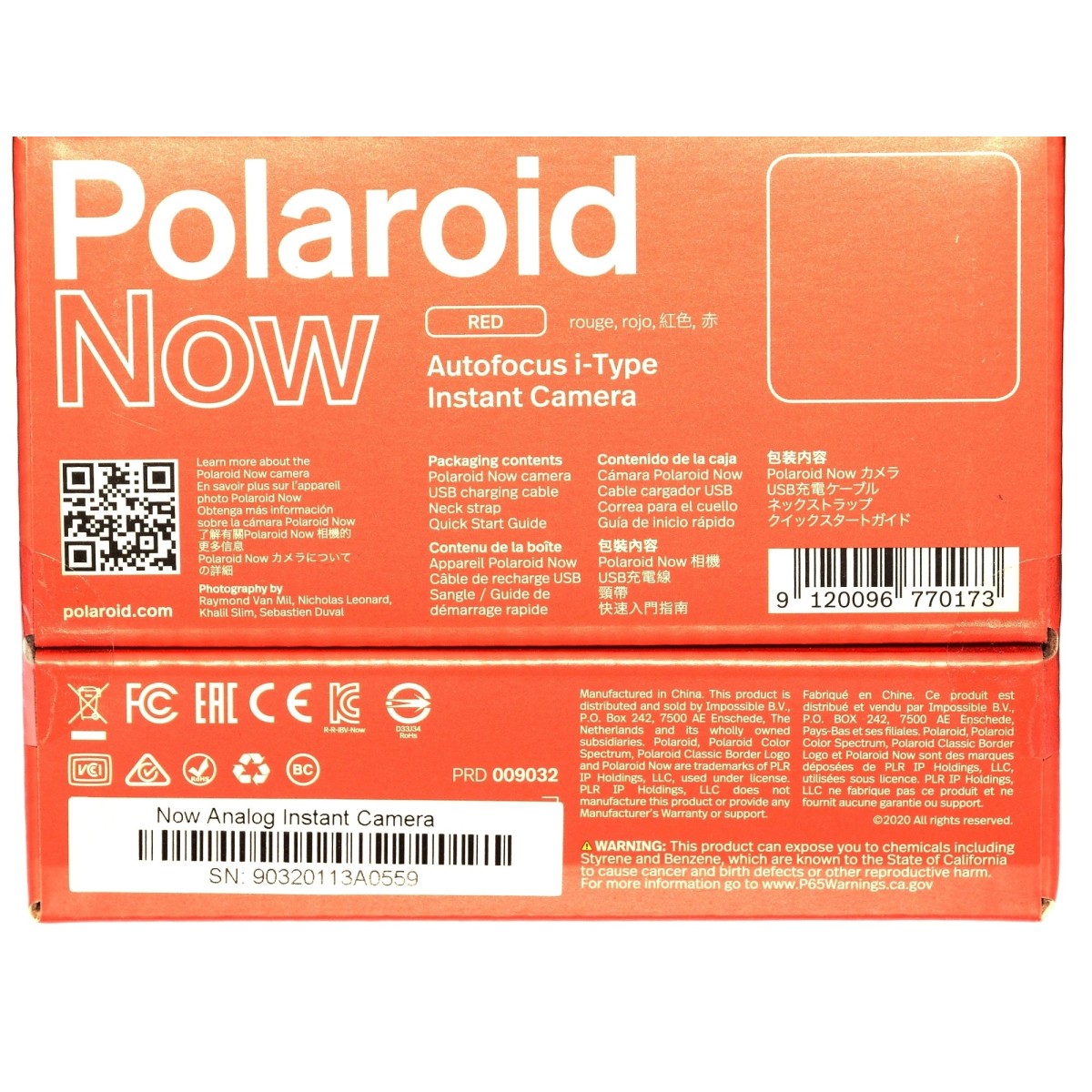 PolaroidNow Red Onestep2 aparat natychmiastowy NOW