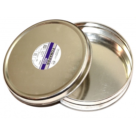 DUUUŻA Puszka - 2 sztuki - po filmie Fomapan na kasety, filmy, kasetki itp.