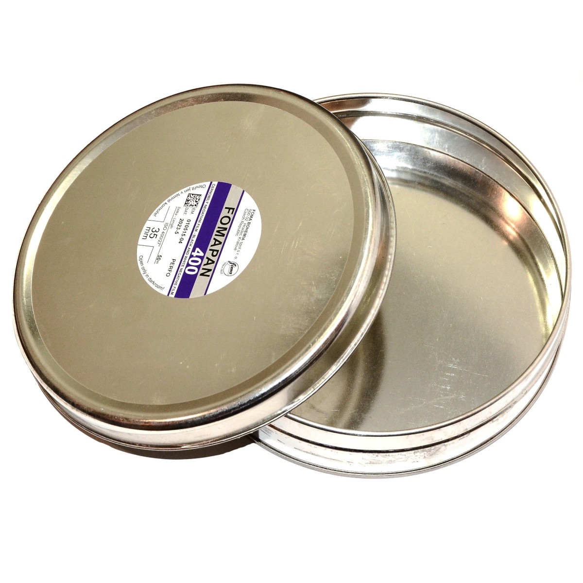 DUUUŻA Puszka - 2 sztuki - po filmie Fomapan na kasety, filmy, kasetki itp.