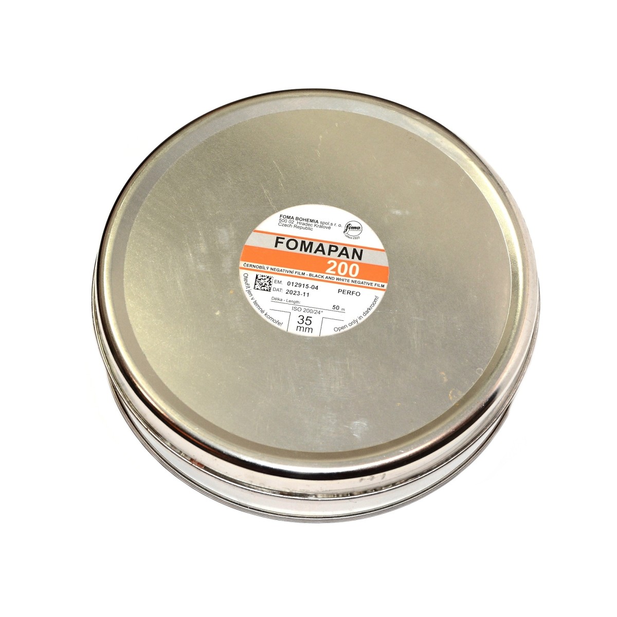 DUUUŻA Puszka - 2 sztuki - po filmie Fomapan na kasety, filmy, kasetki itp.